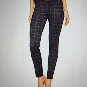 SANCTUARY Pants Women's Size 32 Autumn Plaid Grease Legging Pull On Straight NWT